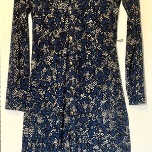 MICHAEL Michael Kors Blue and Black Floral Dress